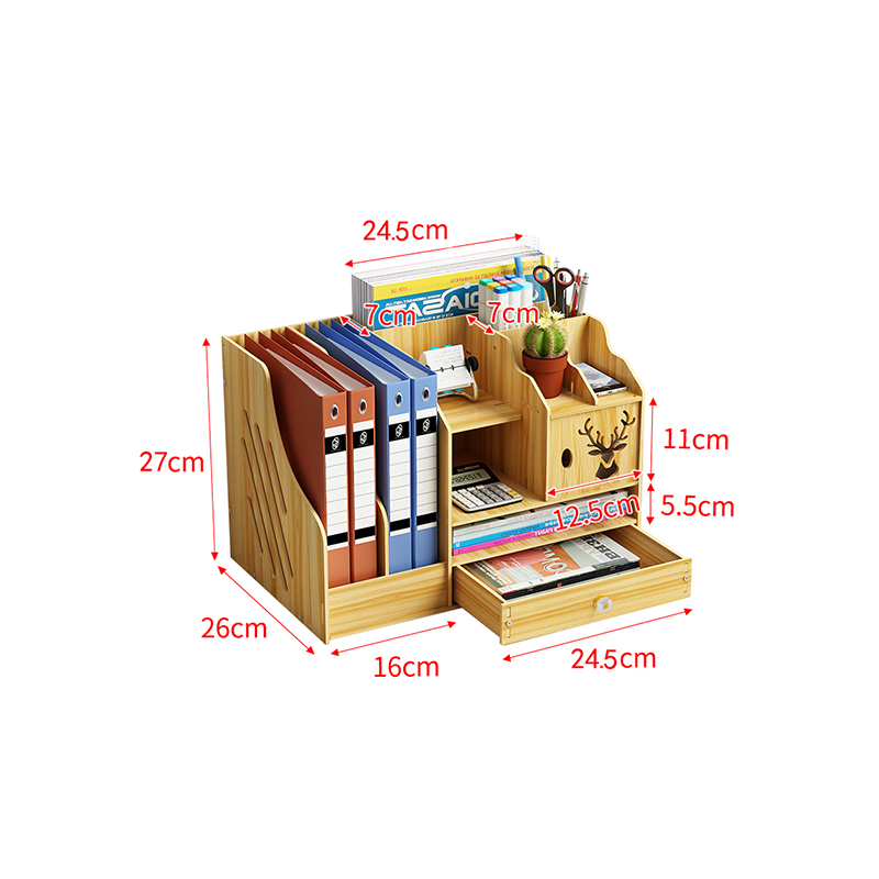 Home Workspace File Drawer-Type Desk Organizer with Multiple Layers