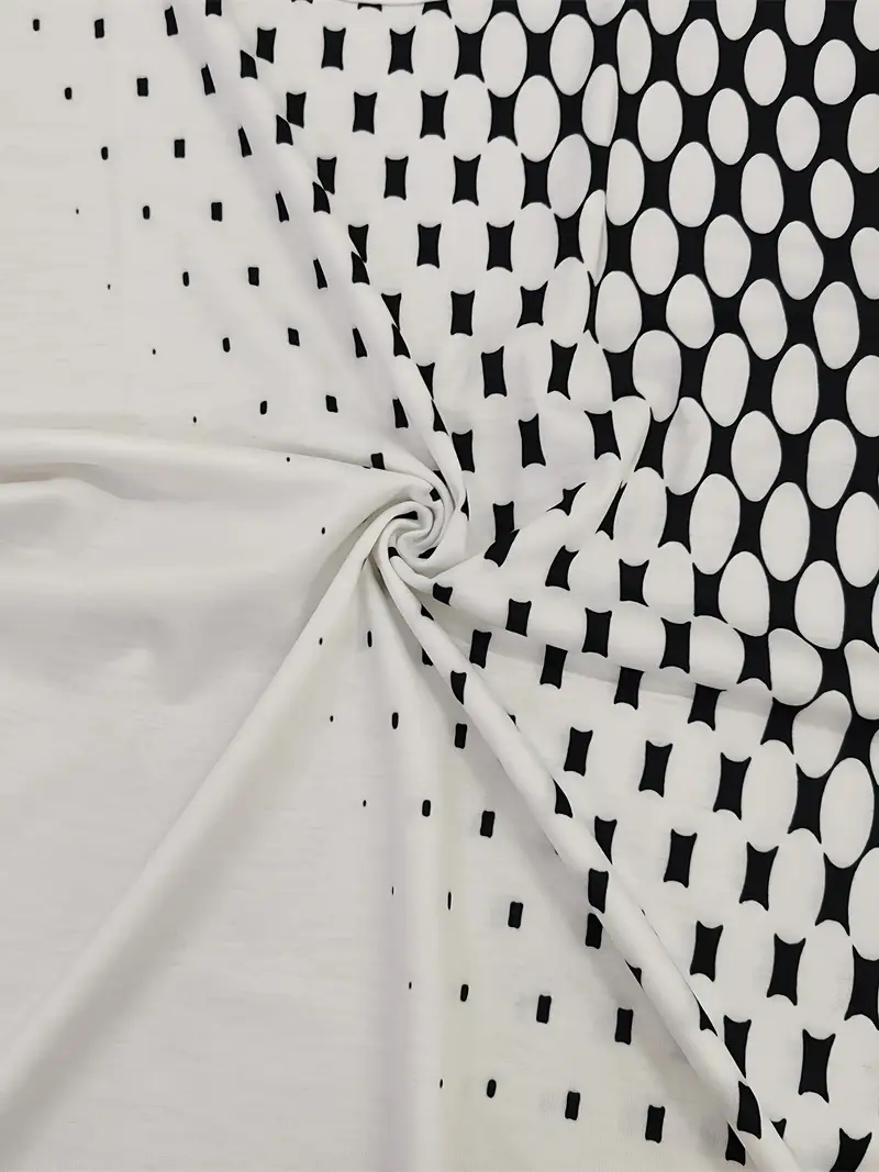 Men's Geometric Gradient Print Long Sleeve Tee - Casual Streetwear Top 2-4-2