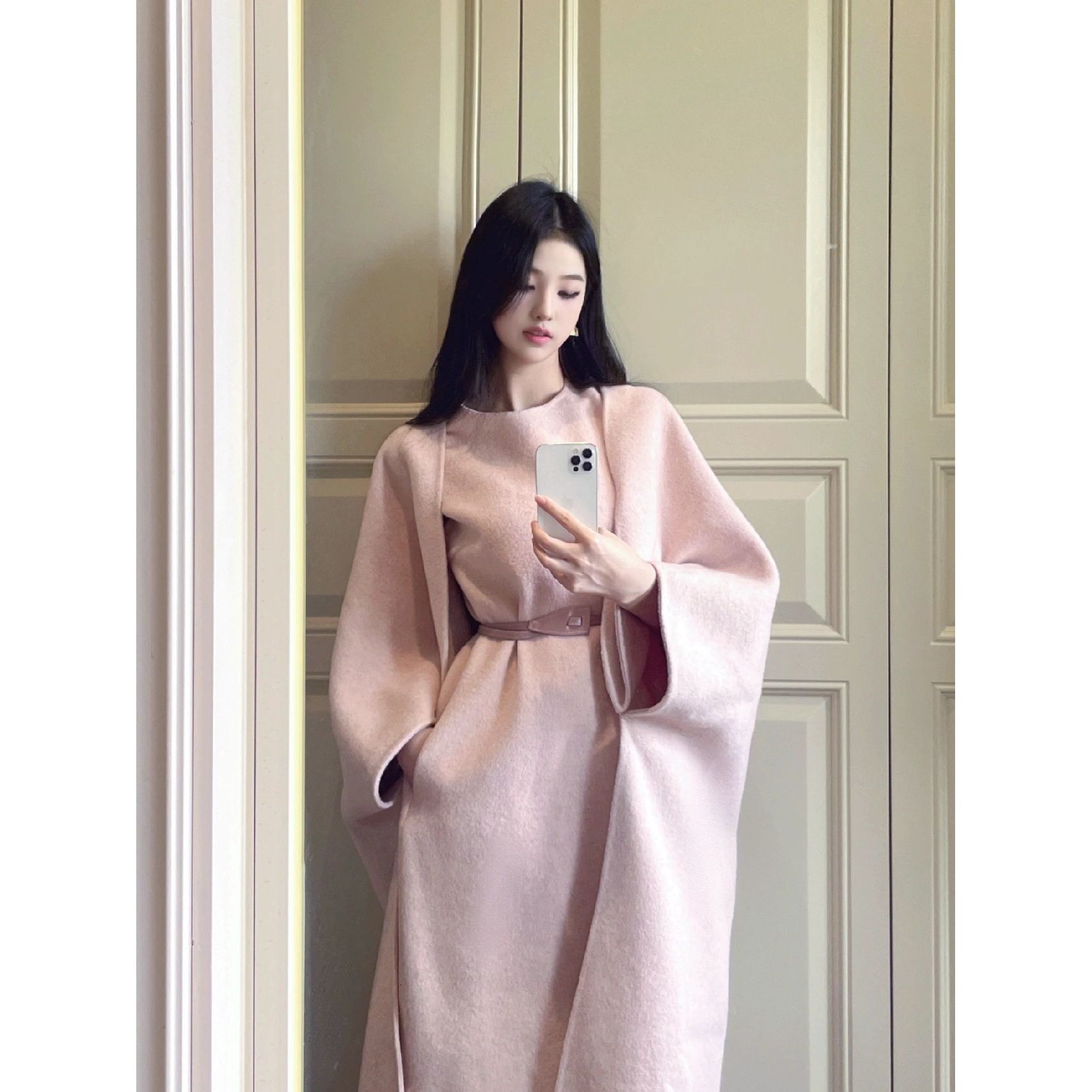 2025 autumn and winter new plus size pink designer jacket luxury women's fashion high-end style autumn and winter new jacket vest two-piece set