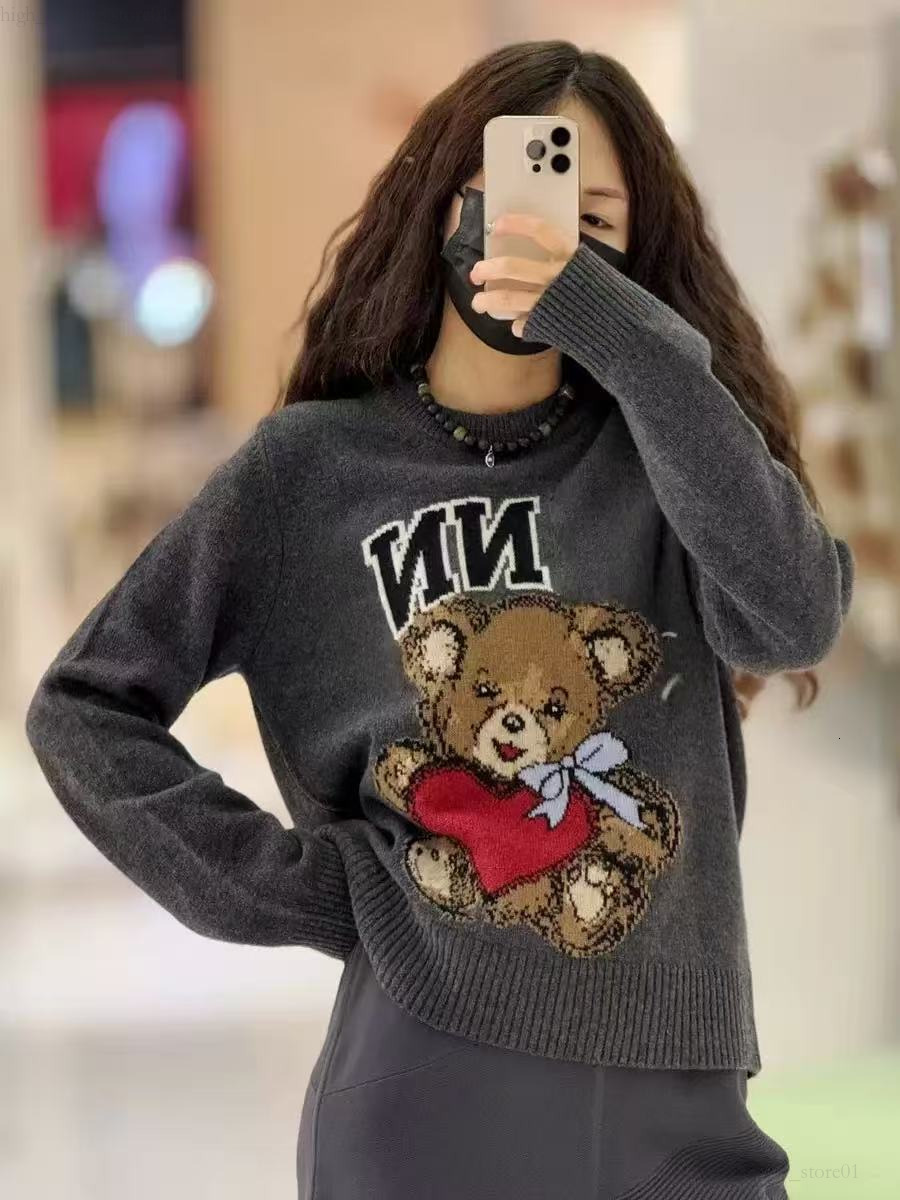 Gannisweater designer Women Sweater Jumper Jacquard Pattern Knitted Classic Letter Knitwearwarm Jumpers Gannishirt Pullover Knit Sweaters Winter Warmth Top 406