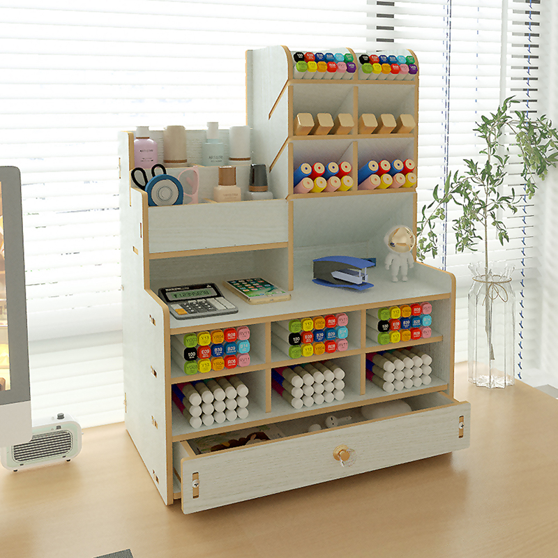 Versatile Desktop Storage Rack - Ideal for Organizing Files at Your Workspace