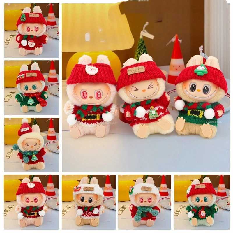 New Labubu Accessories Clothes Suitable for V1 V2 V3 Labubu Christmas Sweater Set Labubu Red Clothing Christmas Fashion GiftT251018