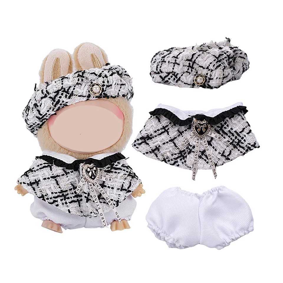French Style Plush Doll Clothes For 1517cm Labubu Clothing Accessories Cute Dress Toy Diy Dress Up Outfit Designer Party GiftT251018