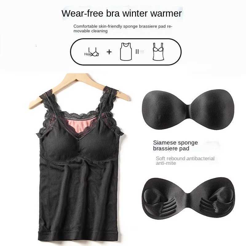 Autumn and Winter New Seamless Fleece Thickened Thermal Underwear Women s Comfortable Slim Fit Girl Warm Bottoming Vest T251018