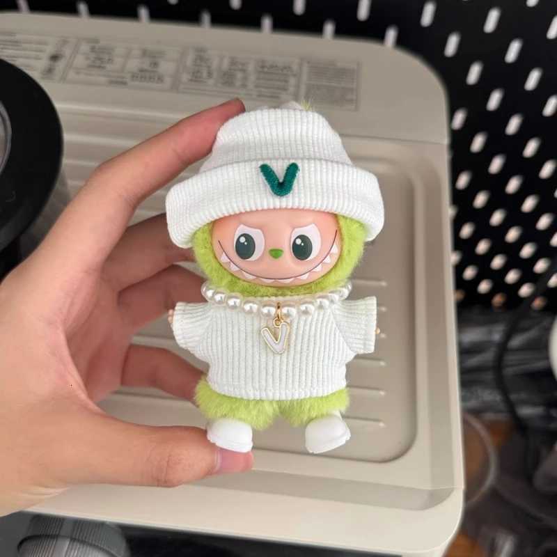 For Labubu 40 Pin for Love Series 4pcs hat letter clothes Pearl necklace shoes set For Labubu doll outfit Clothes AccessoriesT251018