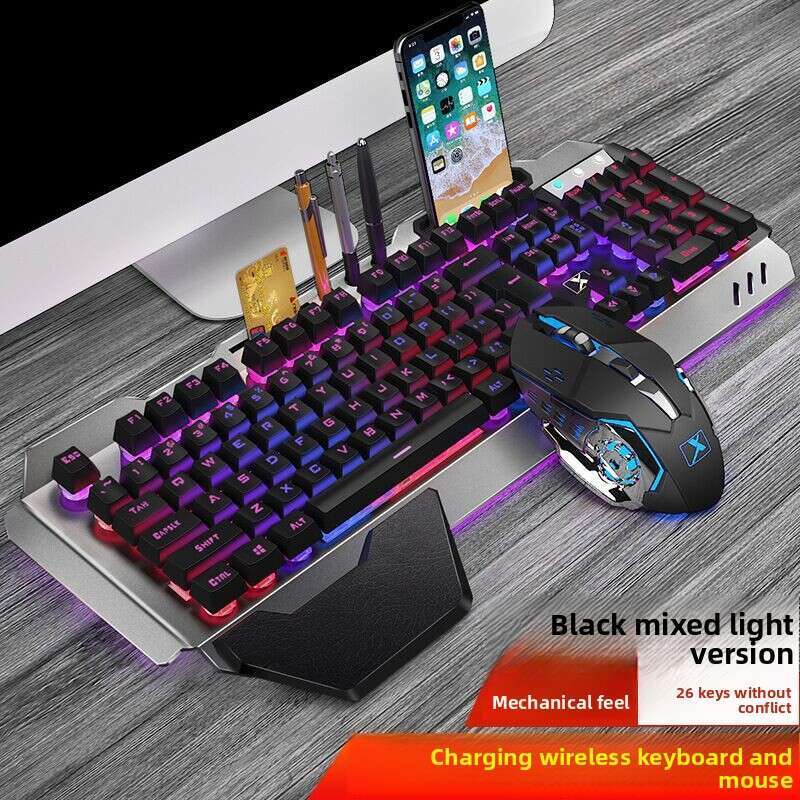 New Alliance K680 Rechargeable Wireless Gaming Mechanical Feel Keyboard and Mouse Set