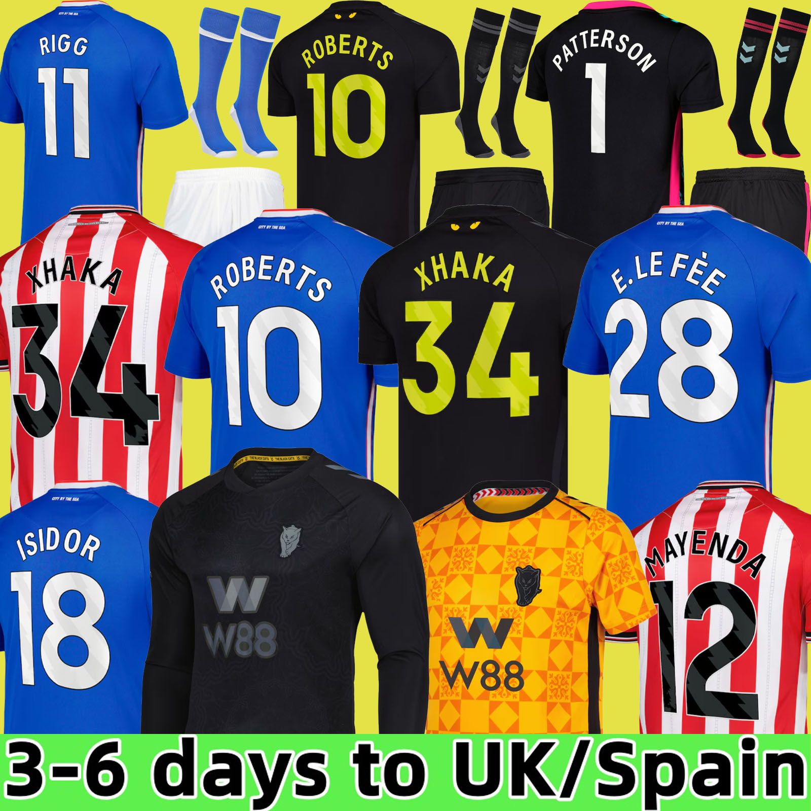 24 25 26 sunderland soccer jersey Isidor AWAY FINAL Remembrance Retro Mayenda Rigg JOBE ROBERTS ba CLarke Ekwah 2025 2026 football shirts top men kids kit Black