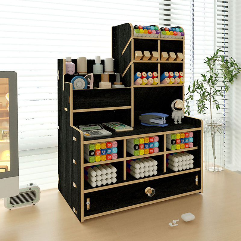 Versatile Desktop Storage Rack - Ideal for Organizing Files at Your Workspace