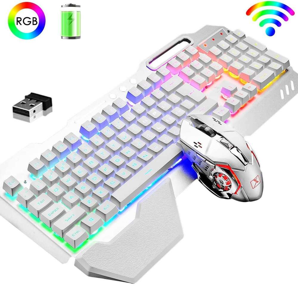 New Alliance K680 Rechargeable Wireless Gaming Mechanical Feel Keyboard and Mouse Set