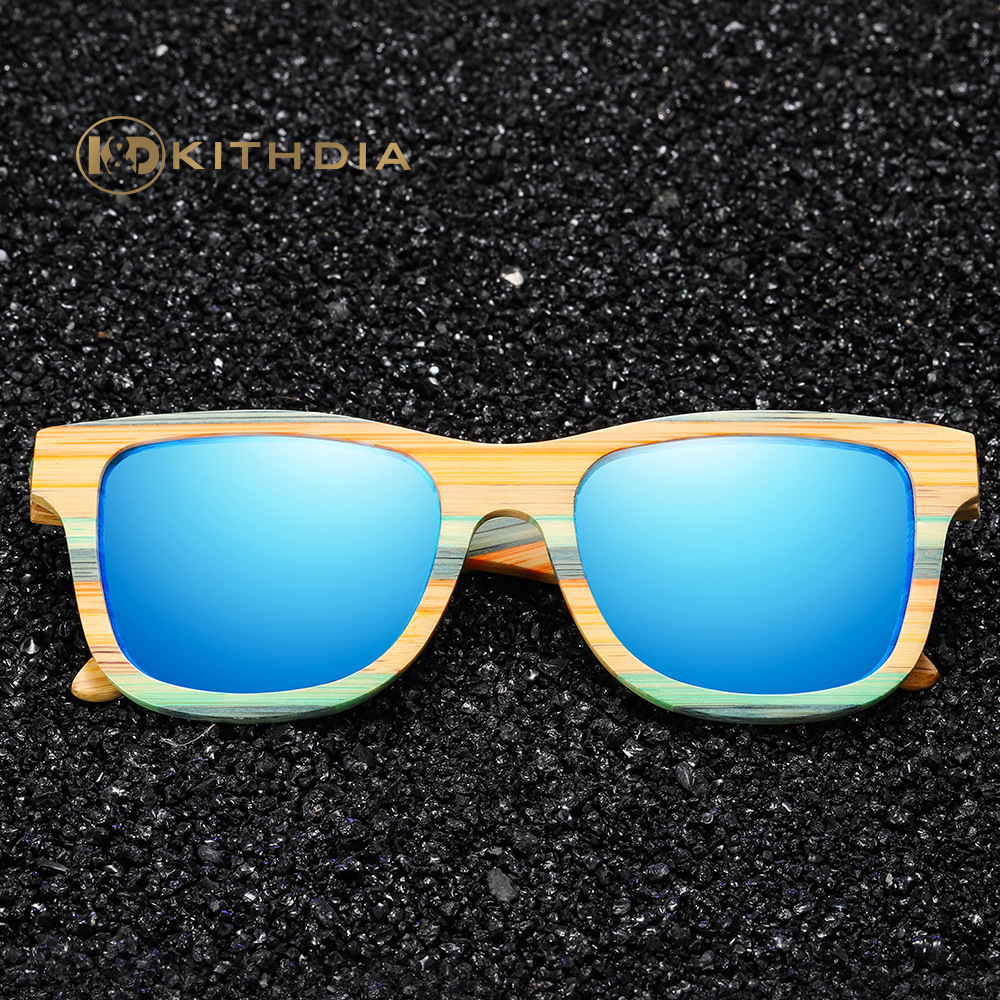 Vintage Natura Zebra Wood Sunglasses Women Men Square Sun glasses Polarized Retro Sunglasses 240906