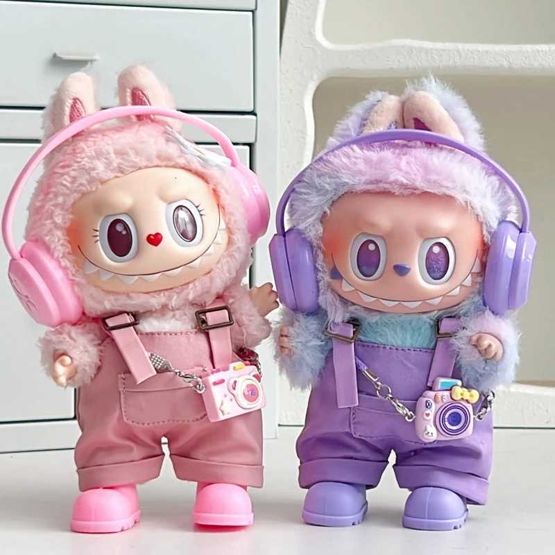Labubu Clothes Do Not Include Doll Headphones Trendyy Overalls Suit Vinyl Doll Sitting Party WearT251018