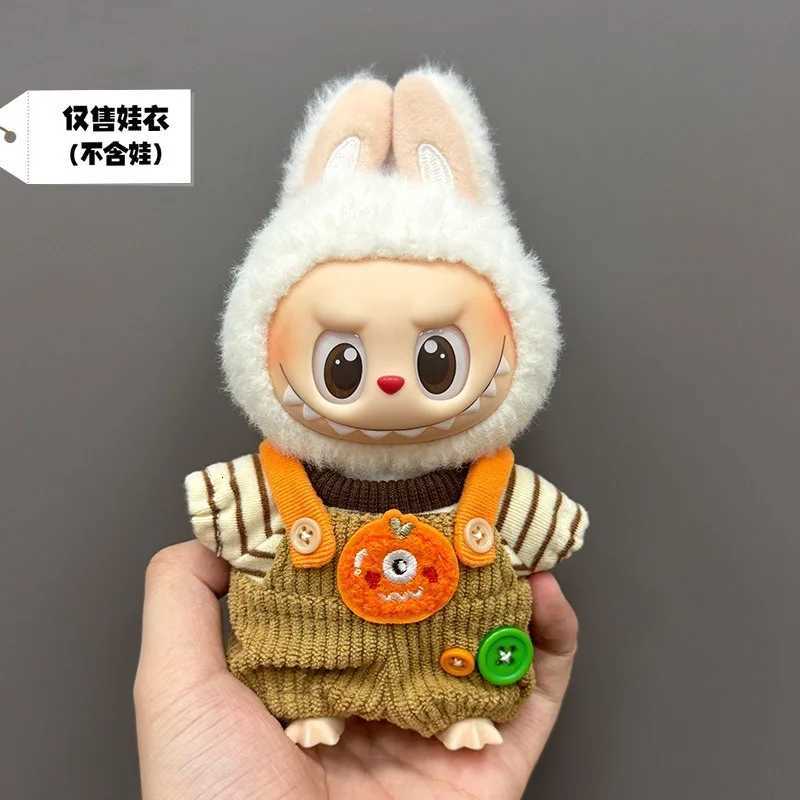 New Labubu Keychain Clothes for 1st 3rd Gen Cute Monster Suspender Pants Dopamine Outfit Only Clothes No Doll IncludedT251018