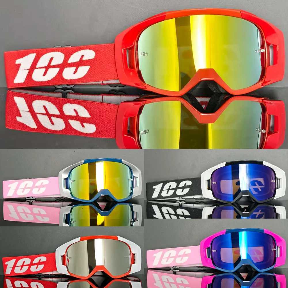 Fashion 100 Motorcycle Glasses Anti Fog Lens Motocross Goggles Bike Man Woman ATV Ski Goggles Moto Outdoor Cycling Sunglasses Y251018
