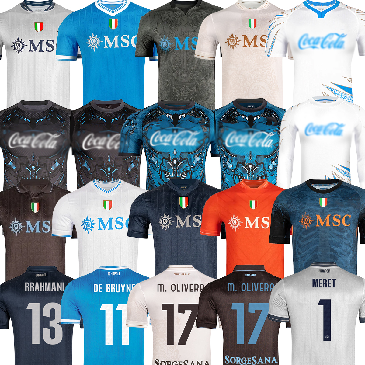 25 26 Maglia SSC Napoli Cyborg Training Soccer Jerseys 2025 2026 Naples Home Away Fans Player Football Shirt Kit tops Men kids DE BRUYNE Buongiorno Neres McTominay