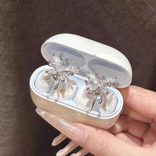 Trendy Zircon Clip Niche Fashion Exquisite Design Ins Style Personalized DIY Flash Dia Earphone Accessories