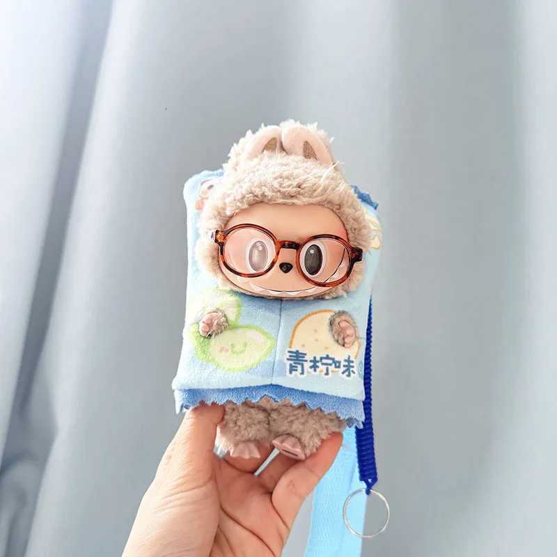 Labubu 17cm Dolls Clothes The Monsters Outfit Accessories Clothing Cartoon Yellow Potato Chips Messenger Bag V1 V2 V3 UseT251018