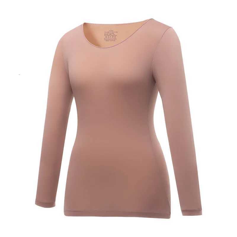 1pcs Womens Ultrathin Thermal Underwear High elasticity Plus Size Constant Temperature Seamless Long Sleeve Bottoming Tops T251018