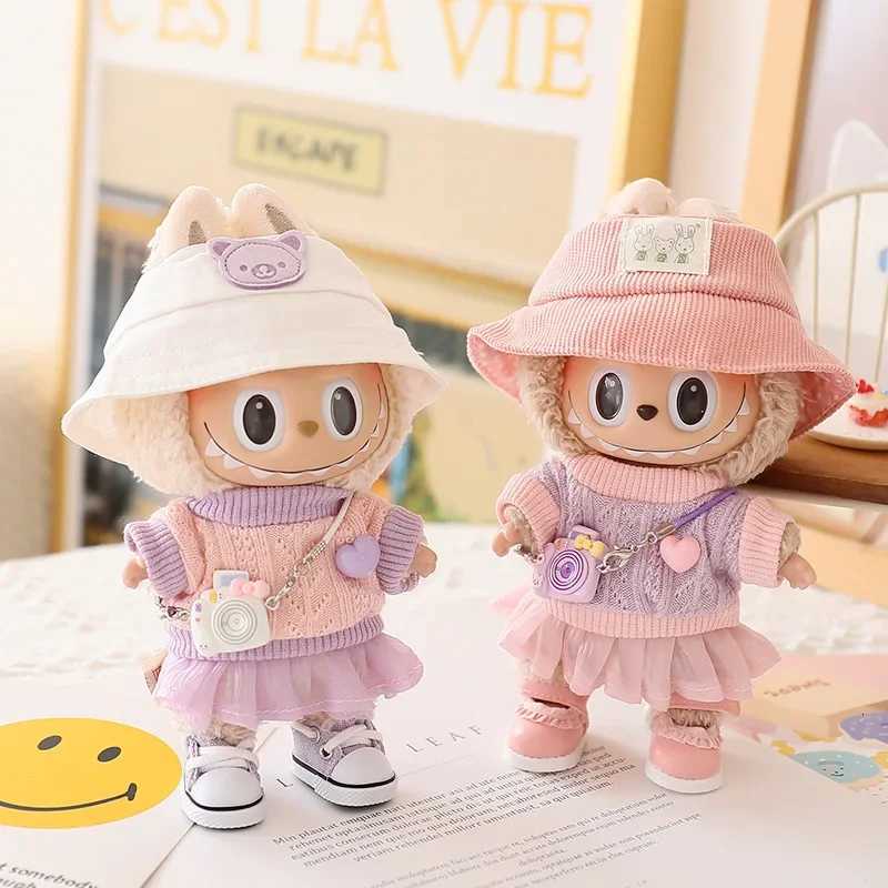 17cm Labubu Doll Clothes Tulle Skirt Set Stylish Outfit Replacement for Ropa Labubu Dolls AccessoriesT251018