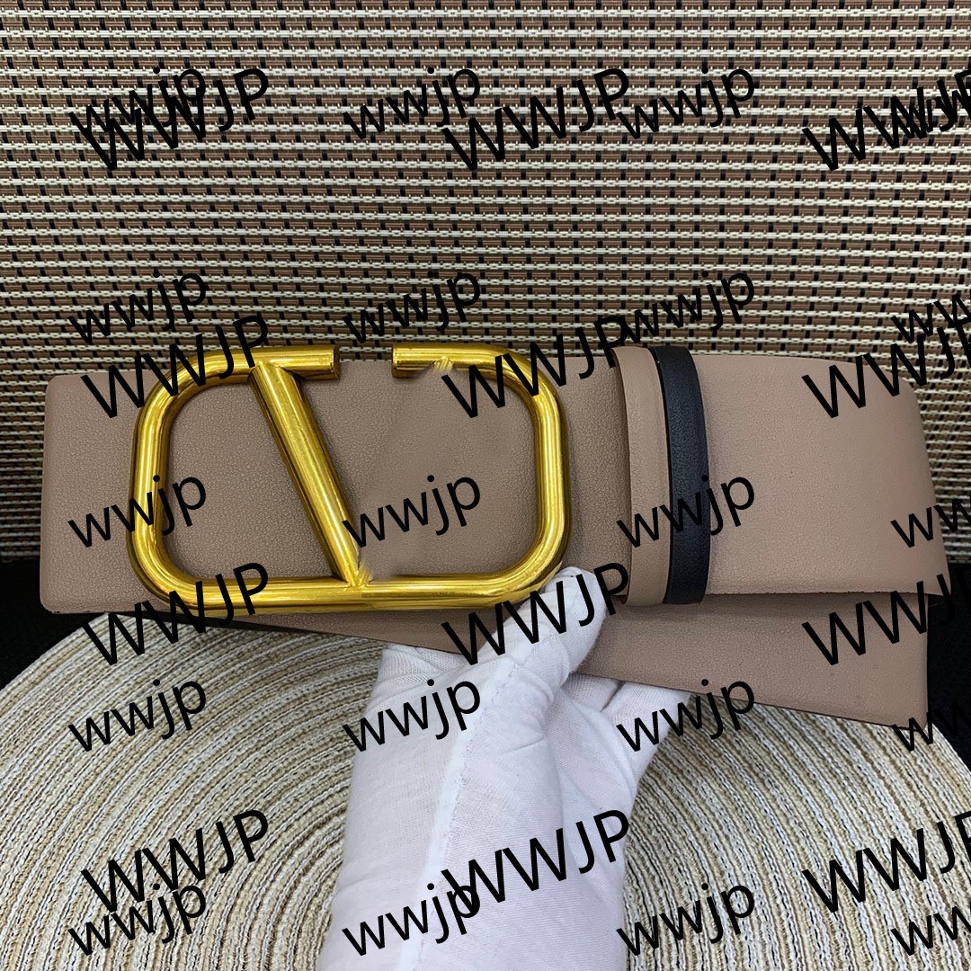 V Luxury Designer Belt for Women Genuine Leather Cowhide Width 7.0cm Men Designers Belts Bronze Buckle Silver Womens Waistband Cintura