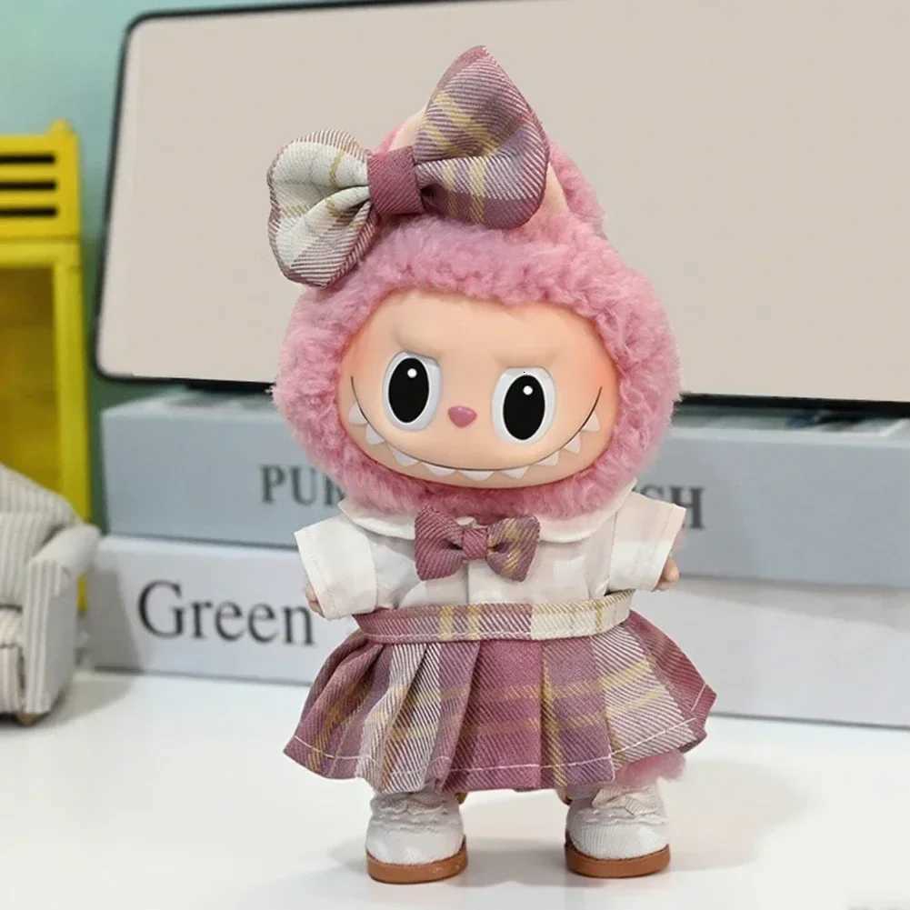 Elegent Spring Sweet Strap Skirt Mini Plush DollS Clothes Outfit Accessories for 17cm Korea Kpop Exo Labubu Idol Clothing GiftT251018
