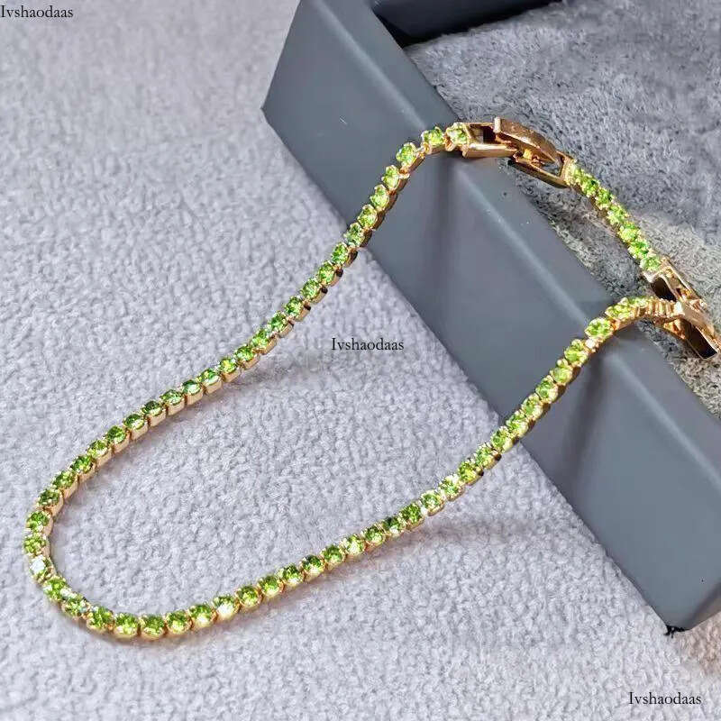 Tennis Women Designer Jewelry Zirconia Bracelets 7.5inch Iced Out Dia Bracelet for Wedding Bijoux Luxe with Box