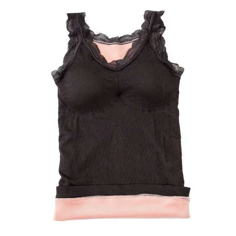Autumn and Winter New Seamless Fleece Thickened Thermal Underwear Women s Comfortable Slim Fit Girl Warm Bottoming Vest T251018