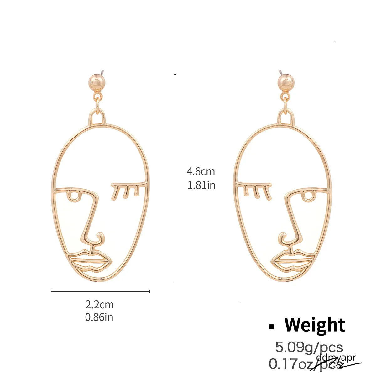 ddmyApr Stylish Hoop Earrings: European & American Design, Geometric Copper Earrings With Zircon Inlay