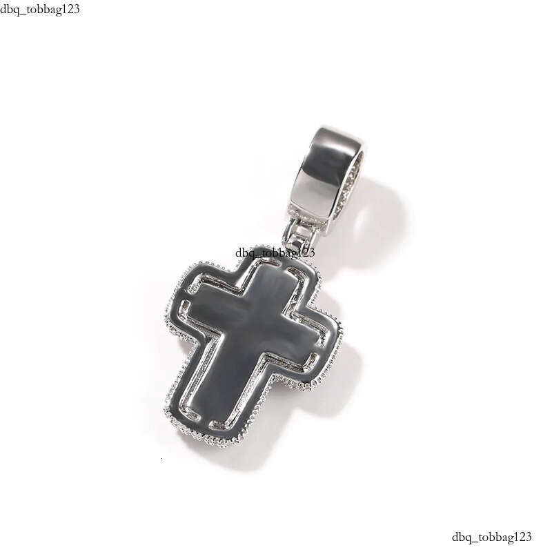 Iced Out Cross Pendant Gold Sier Hip Hop Necklace Jewelry For Men