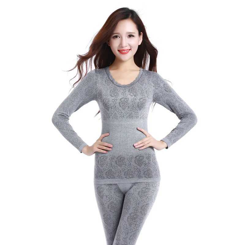 1Set Modal Womens Seamless Thermal Underwear Ladies Warm Intimates Long Shaped Sets Female Middle Collar Thermal Shaping Clothes T251018