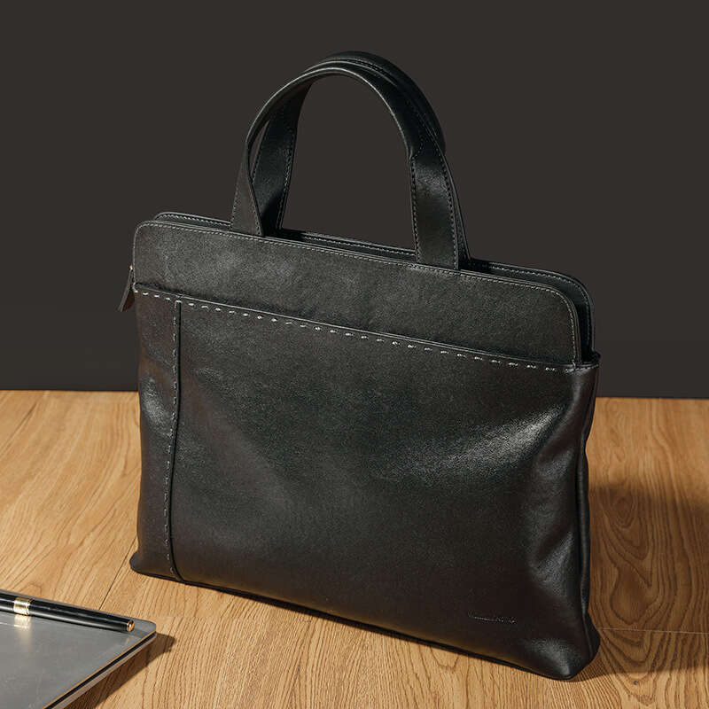 Luxury bag Laptop Briefcase Men s Handbag Horizontal Business Leather Single Shoulder Crossbody Bag