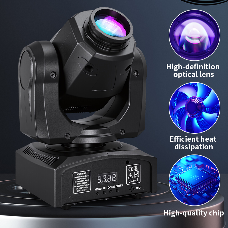 60W pattern lamp stage lights Beam Moving Head Light RGBW Color Mixing 8 Patterns DMX Effect Rotating