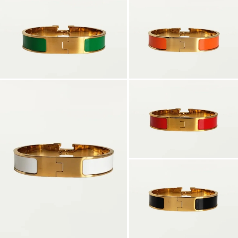 Classic Bracelet 18K Gold Plated Silver Bracelet Men's Women's Bracelet 12mm Wide Size 17/19