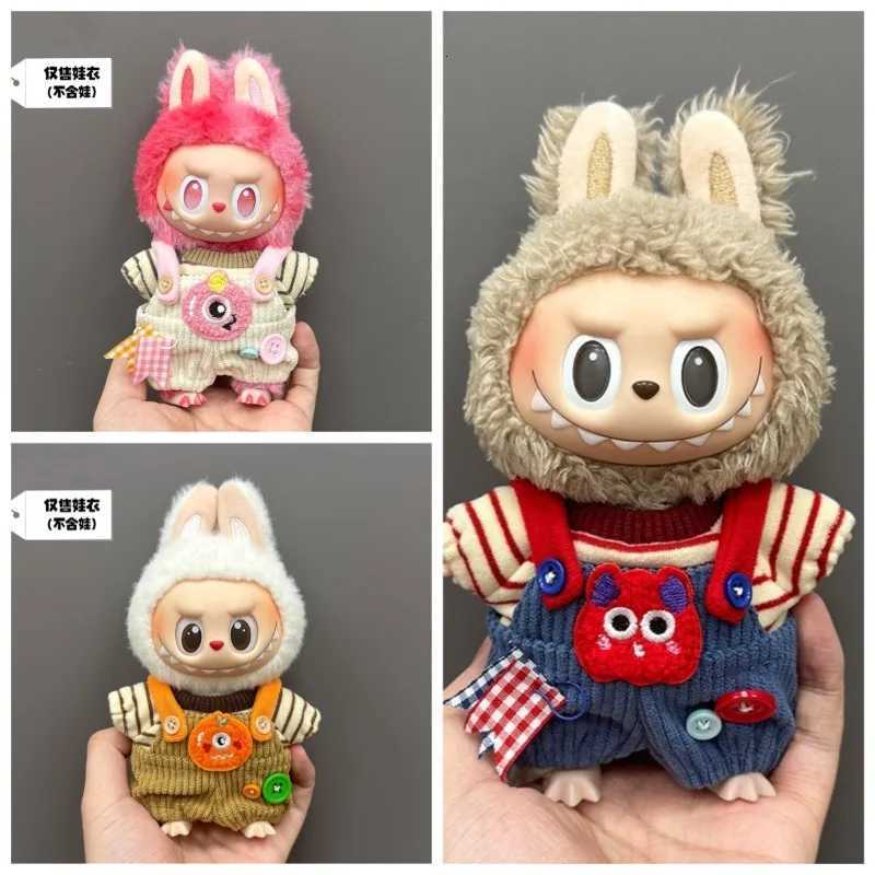 New Labubu Keychain Clothes for 1st 3rd Gen Cute Monster Suspender Pants Dopamine Outfit Only Clothes No Doll IncludedT251018