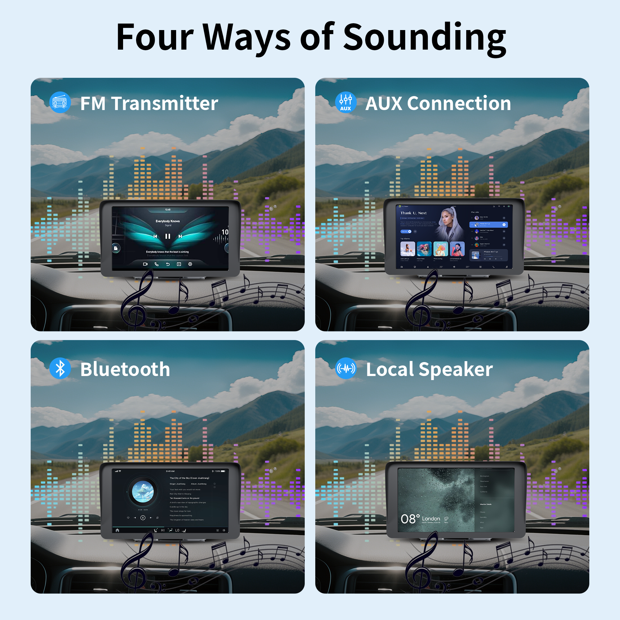HD Portable GPS Navigation for Vehicles - Easy-to-Carry Route Planner H101VR