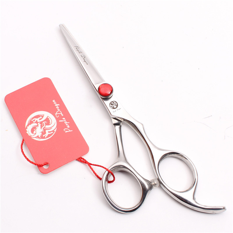 Purple Dragon Hair Stylist Professional Hair Scissors 555 6inch Hairdressing Flat Scissors Bangs Trimming Scissors Straight Scissors 220317
