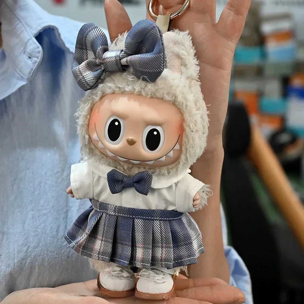 Elegent Spring Sweet Strap Skirt Mini Plush DollS Clothes Outfit Accessories for 17cm Korea Kpop Exo Labubu Idol Clothing GiftT251018