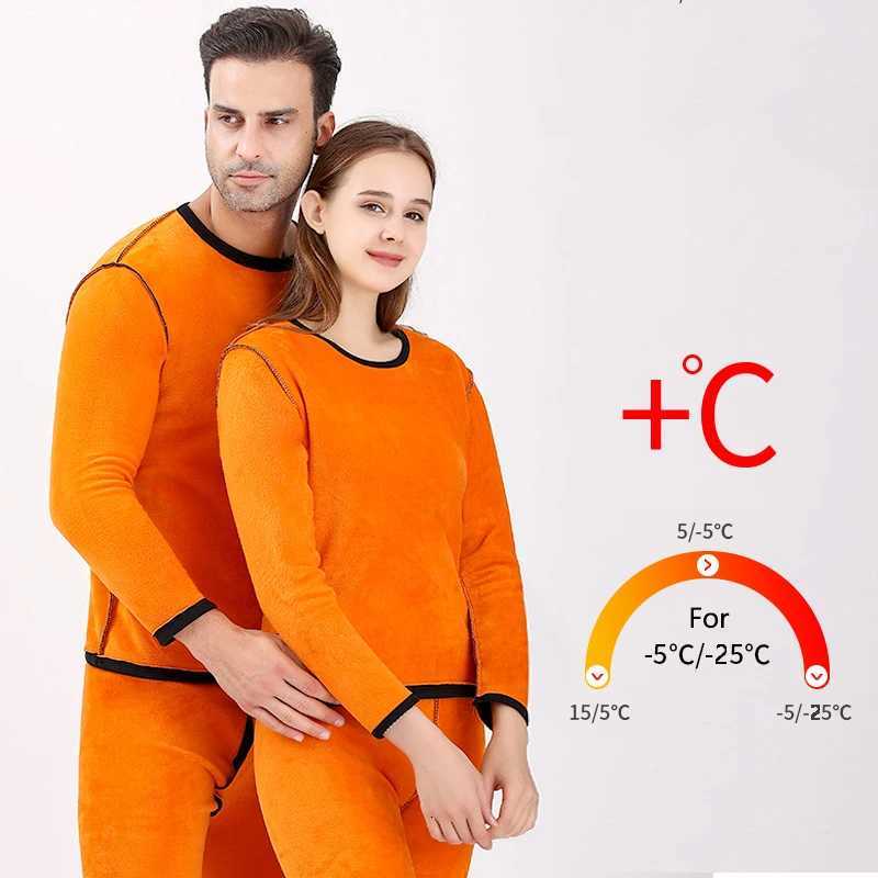 Winter Thermal Underwear Women Men Long Johns Fleece Thick Warm Lingerie For Women Thermal Clothing Warm Pants Thermo Underwear T251018