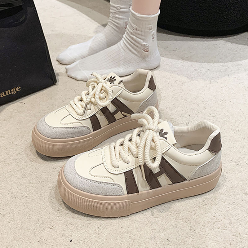 Free shipping designer shoes Dad's shoes with velvet new spring and autumn versatile sponge cake thick sole height increasing Reliable white plai