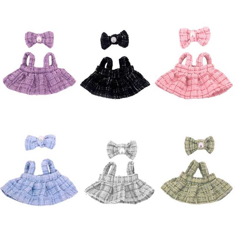 3Pcs Doll Clothes Bow Hair AccessorySkirtPrincess Shoes Cute Pretty Dresses For Labubu 17CM Plush Doll SetGirl Toy Gifts DIYT251018