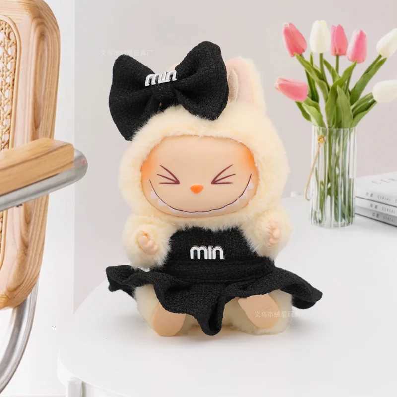 For 17cm Labubu Doll Clothes Princess Dress Bow Tie TwoPiece Set Doll Accessories Doll Ropa Clothing V1 V2 Clothes for LabubuT251018