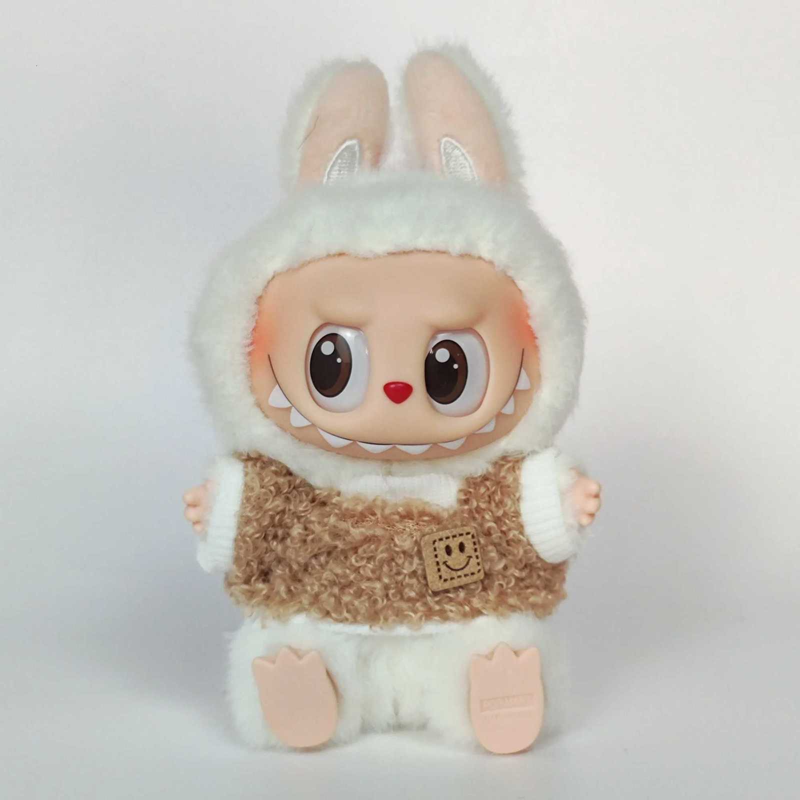 1517cm Labubu Vinyl Mystery Box Collection Complete Plush Hat Outfit Set with Hanging CharmT251018