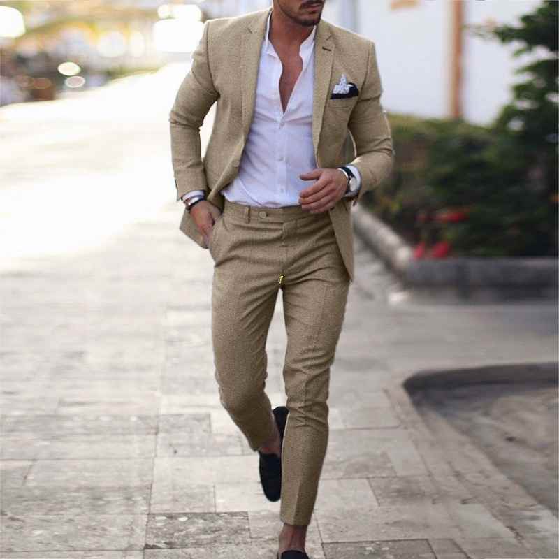 Suit k1699 Trendy Casual Jacket - Elegant Double-Breasted Design