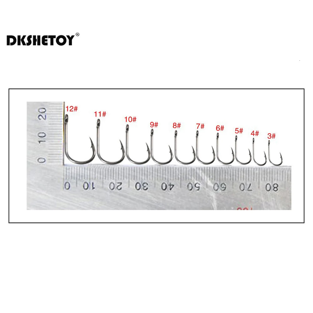 1001000pcs Fish Hooks with barbed fishhook For Bait With Plastic Box Kit Saltwater Freshwater fishing tools 251009