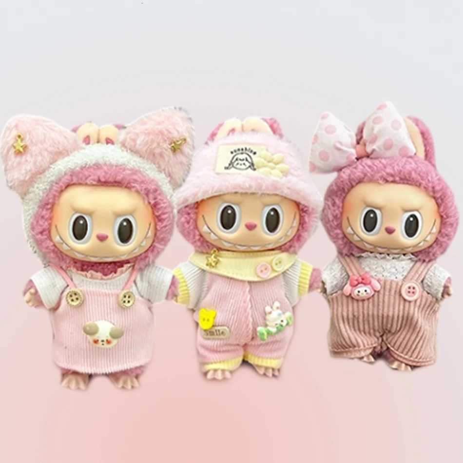 Labubu Clothes Fashion Overalls Labubu Idol V1 V2 Dolls Clothing Accessories 1517cm Plush Doll Universal Toy Gifts Hot In StockT251018