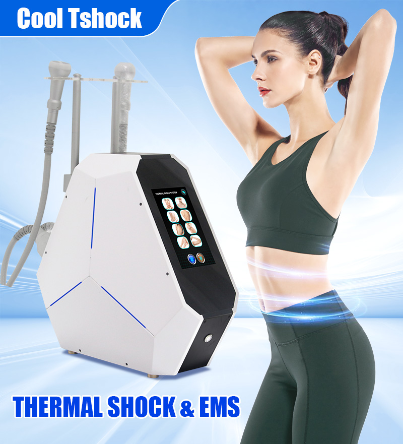Hot and Cold Skin Tightening Loss Weight Body Slimming Machine Face Body Cryo Skin Cooling Device Professional T Shock Skin Cool