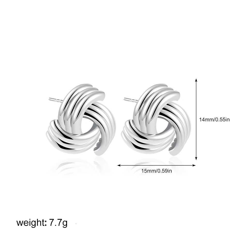 Retro Multi layer Knot Earrings Stainless Steel Womens Earrings Geometric Retro New Jewelry Y251018