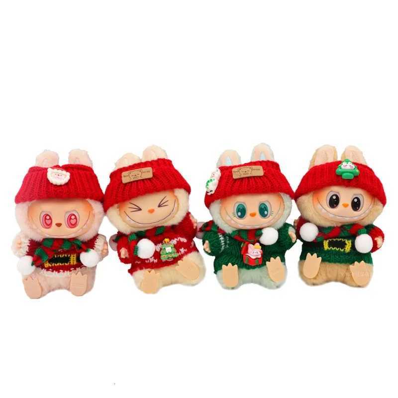 New Labubu Accessories Clothes Suitable for V1 V2 V3 Labubu Christmas Sweater Set Labubu Red Clothing Christmas Fashion GiftT251018