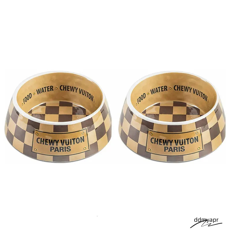 Pet Food Water Bowl Set With Mat - ddmyApr Anti-Slip Melamine Feeding Dish For Cats And Dogs, Wide Base