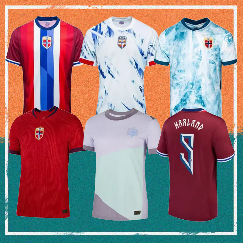 25 26 Norway Haaland Soccer Jerseys 21/22/2023/2024 Odegaard SOLSKJAER Sorloth BERGE RYERSON Shirt national team Football Uniforms