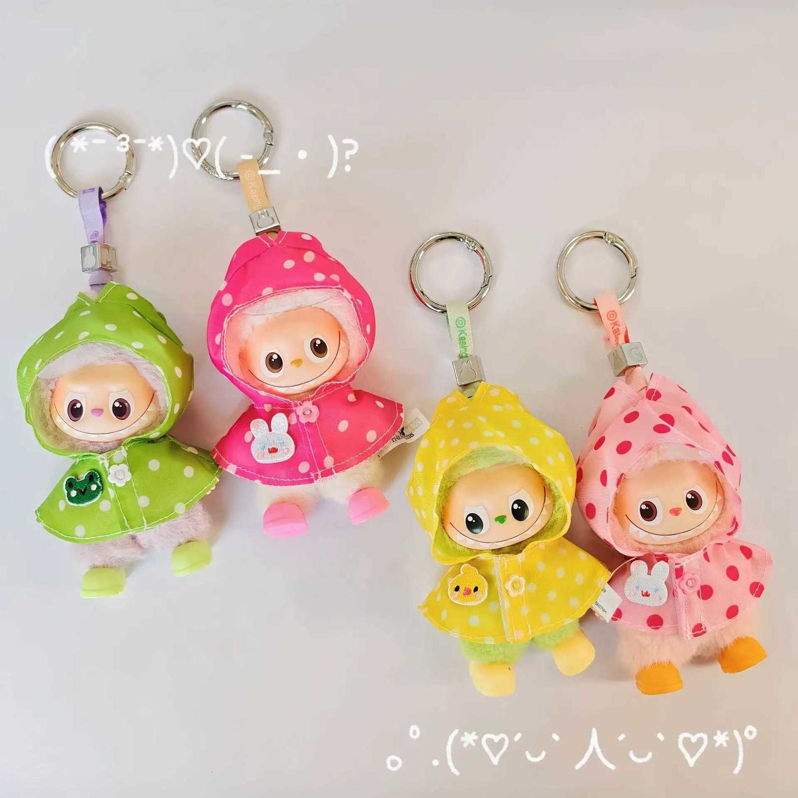 For Labubu 40 Doll Clothes Suitable Wear Mini Clothe Waterproof Raincoat Rain Shoes Set Doll Accessorie Kawaii Design Girl GiftT251018